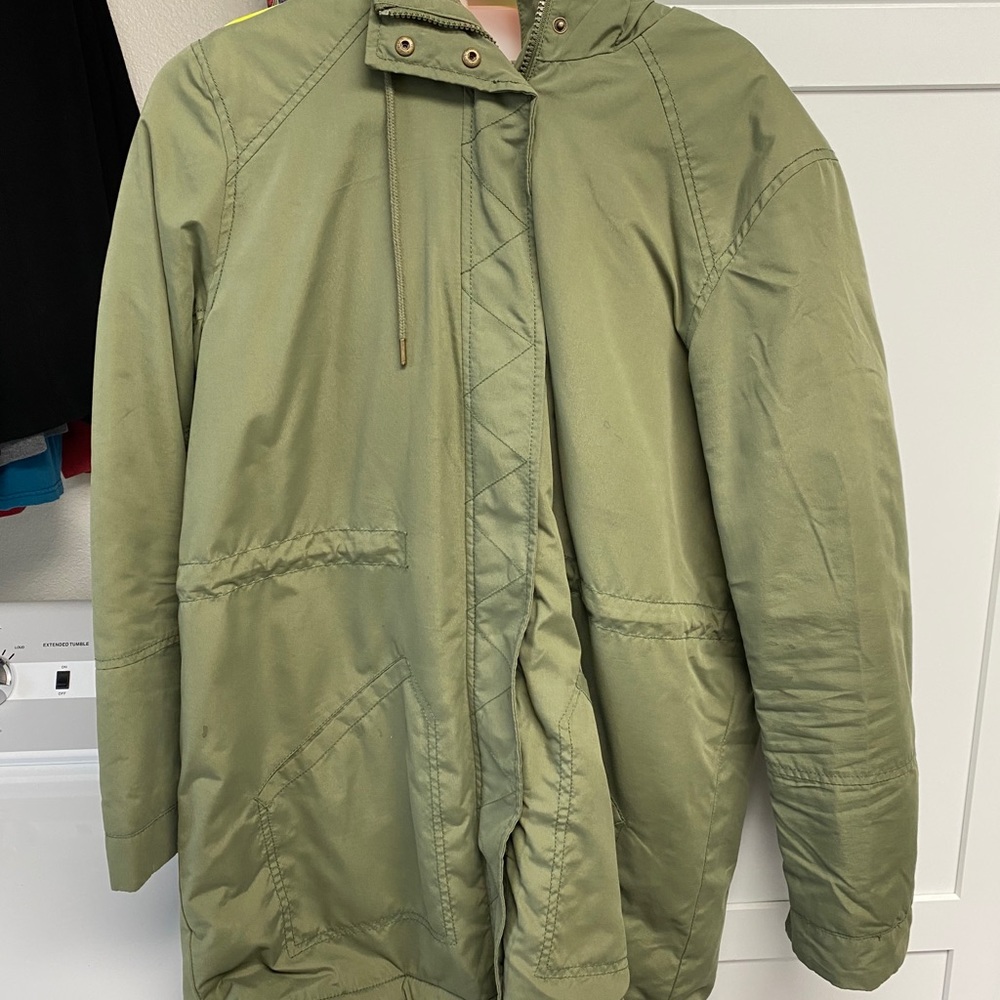Old Navy coat, size small, olive colored.